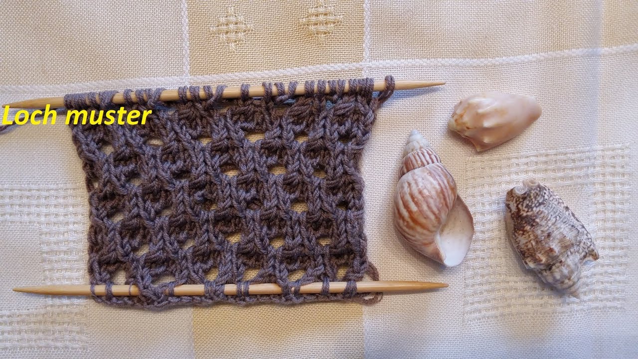 175*Lochmuster*Ajourmuster*Stricken