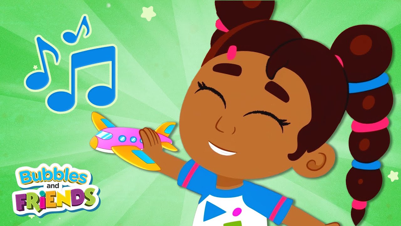 Vacation Transportation Song | Song about planes, trains and cars for kids | Bubbles and Friends