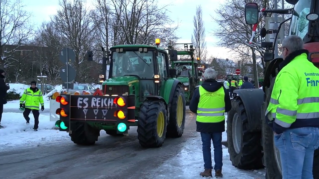 Bauernproteste auch in Itzehoe den 8.1.24