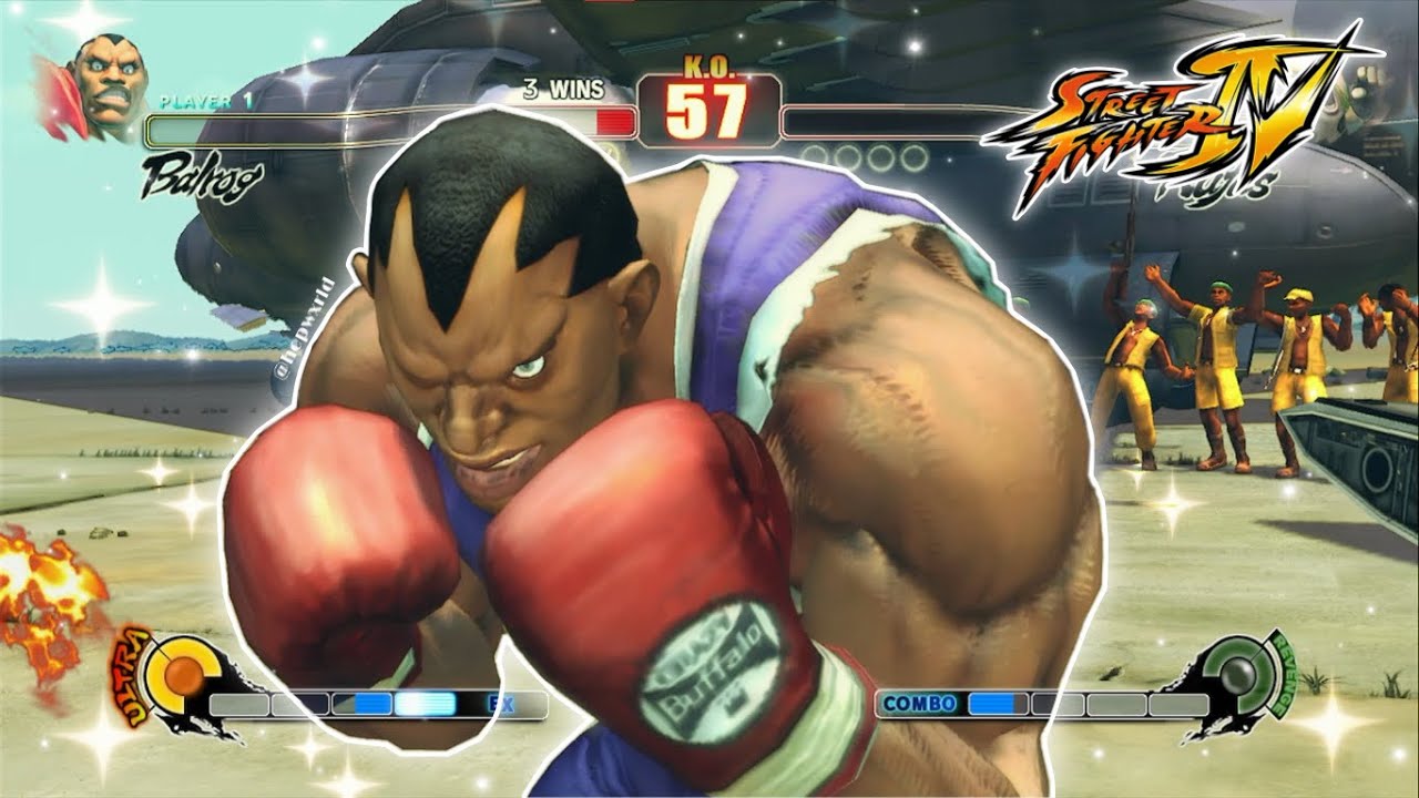 Balrog vs Rufus (Highest Difficulty) | Street Fighter IV