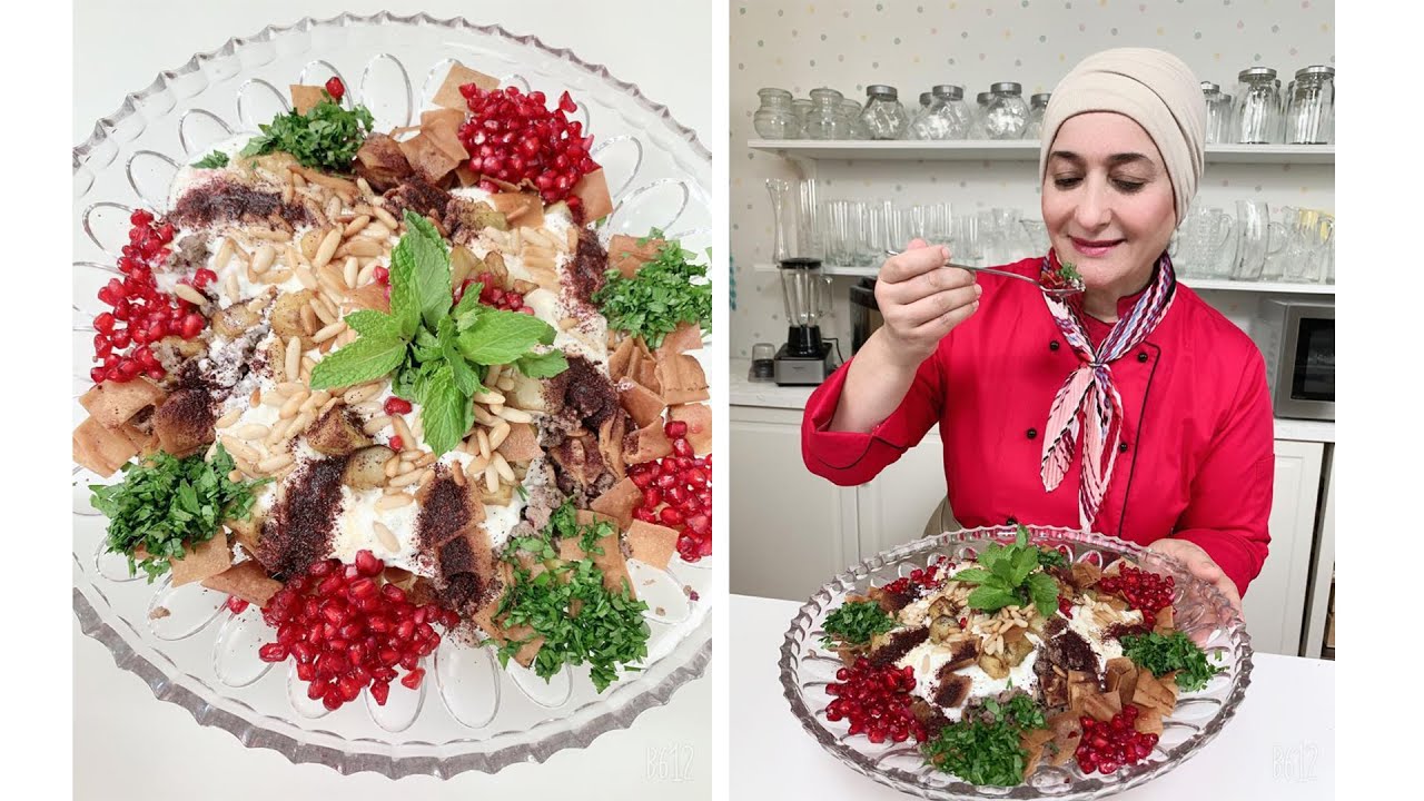 فتة باذنجان باللحم المفروم من أروع وأحلى وصفات الفتة راح تاكلوها بأسهل طريقة