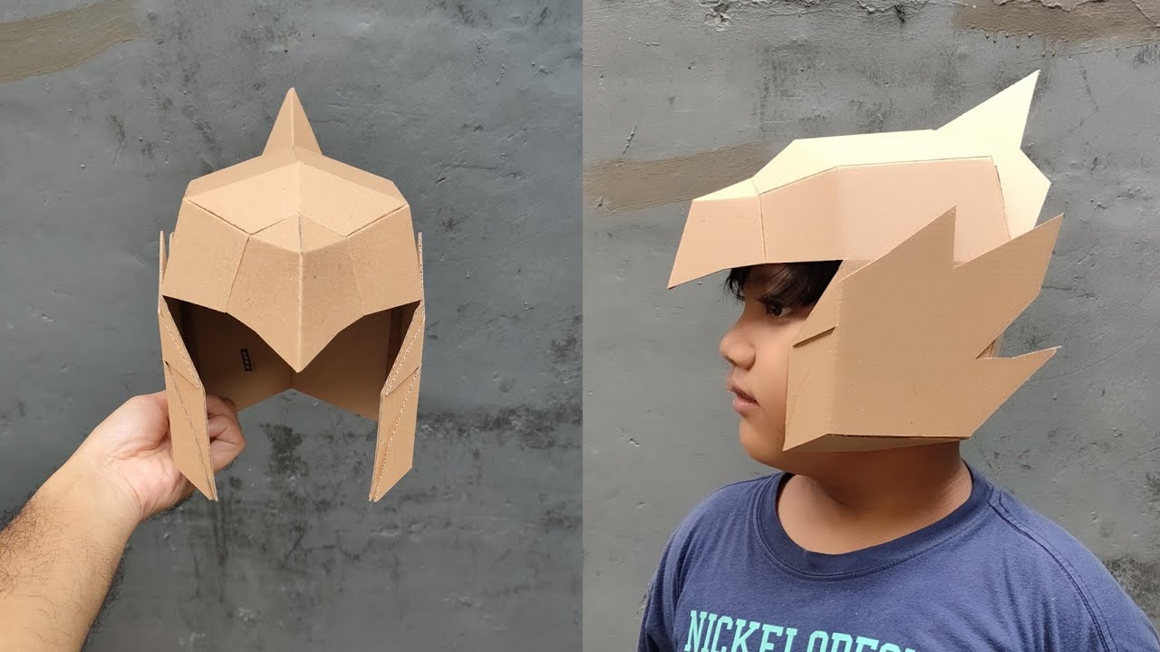 Helm Burung Garuda Dari Kardus. DIY Kerajinan Tanpa Plastik!