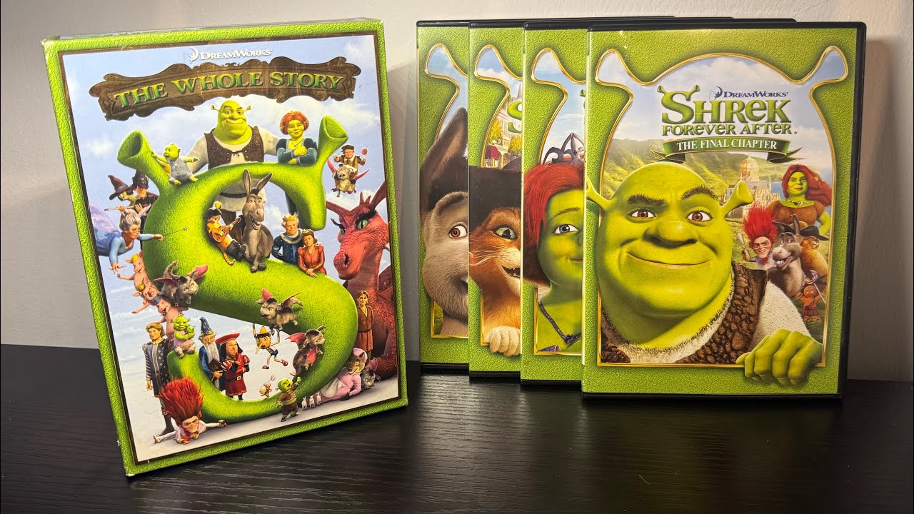 Shrek The Whole Story Boxset DVD Unboxing - DreamWorks (UK)