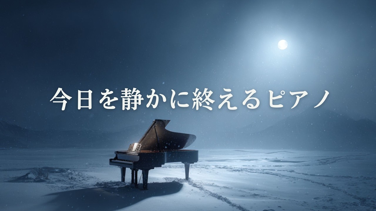 【作業用・睡眠用】今日を静かに終えるピアノ｜1時間🌙
