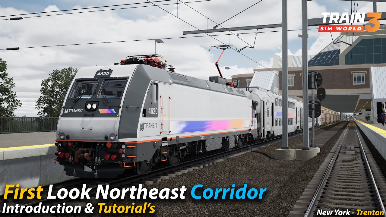 First Look Northeast Corridor : New York - Trenton : Train Sim World 3 [4K 60FPS]