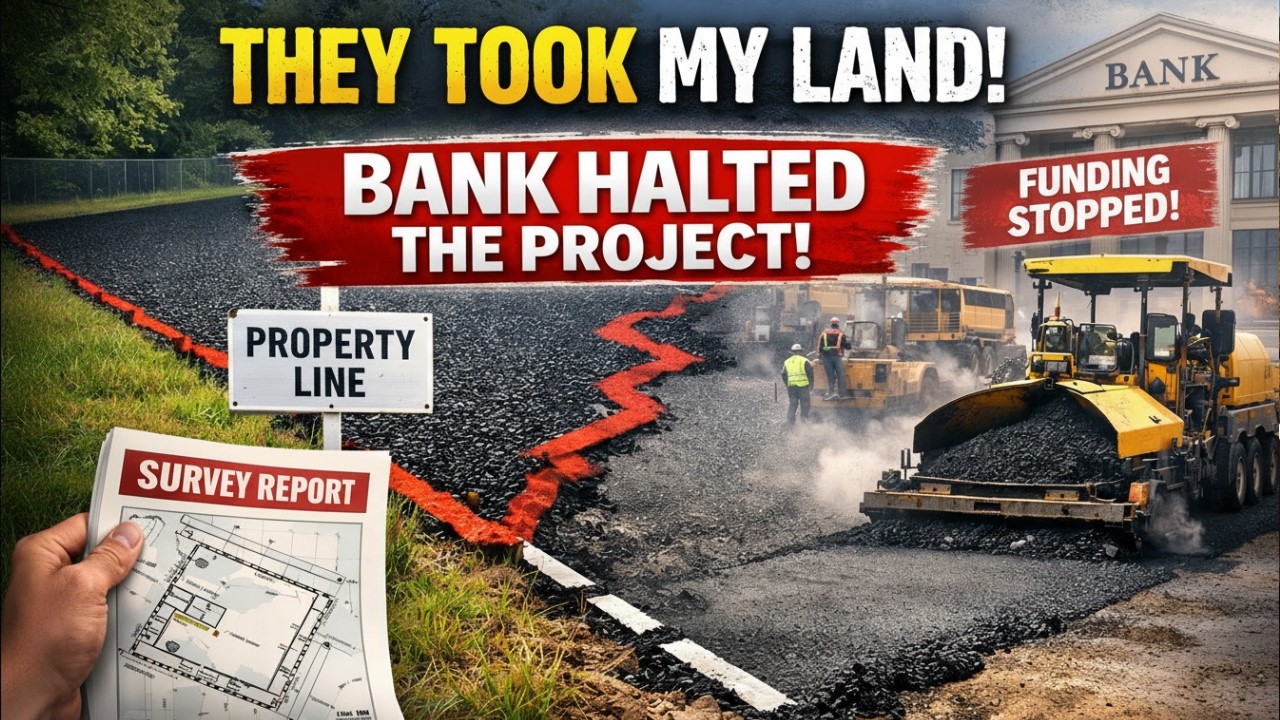 They Poured Asphalt Over My Property Line — The Bank Froze Their Funding