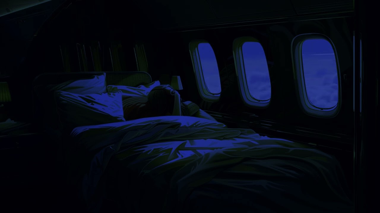 Airplane Cabin White Noise Jet Sounds | Great for Sleeping, Studying, Reading & Homework | 10 Hours