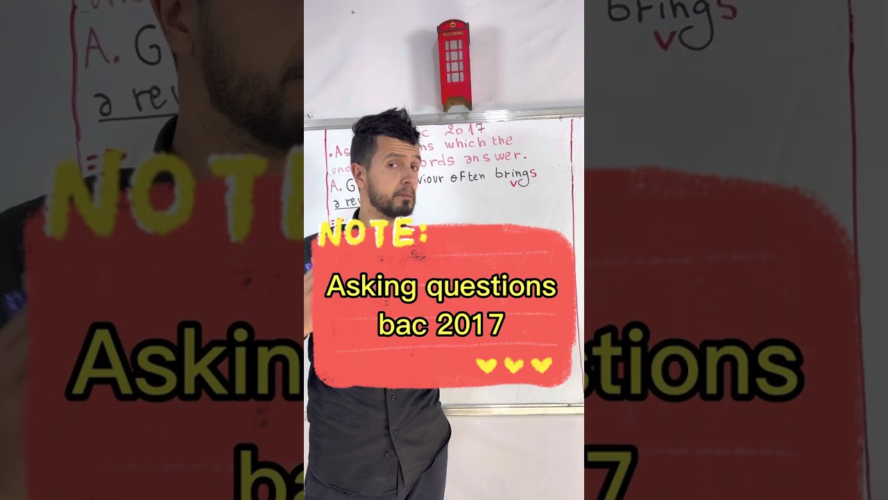 Asking questions (bac2017)