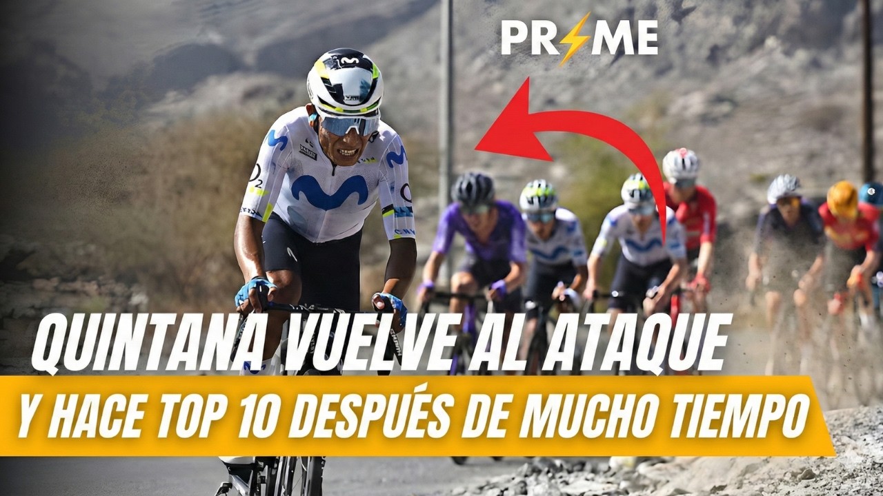 Nairo Quintana FUGAZ ATAQUE en la montaña|| Higlights etapa 5 Tour de Omán