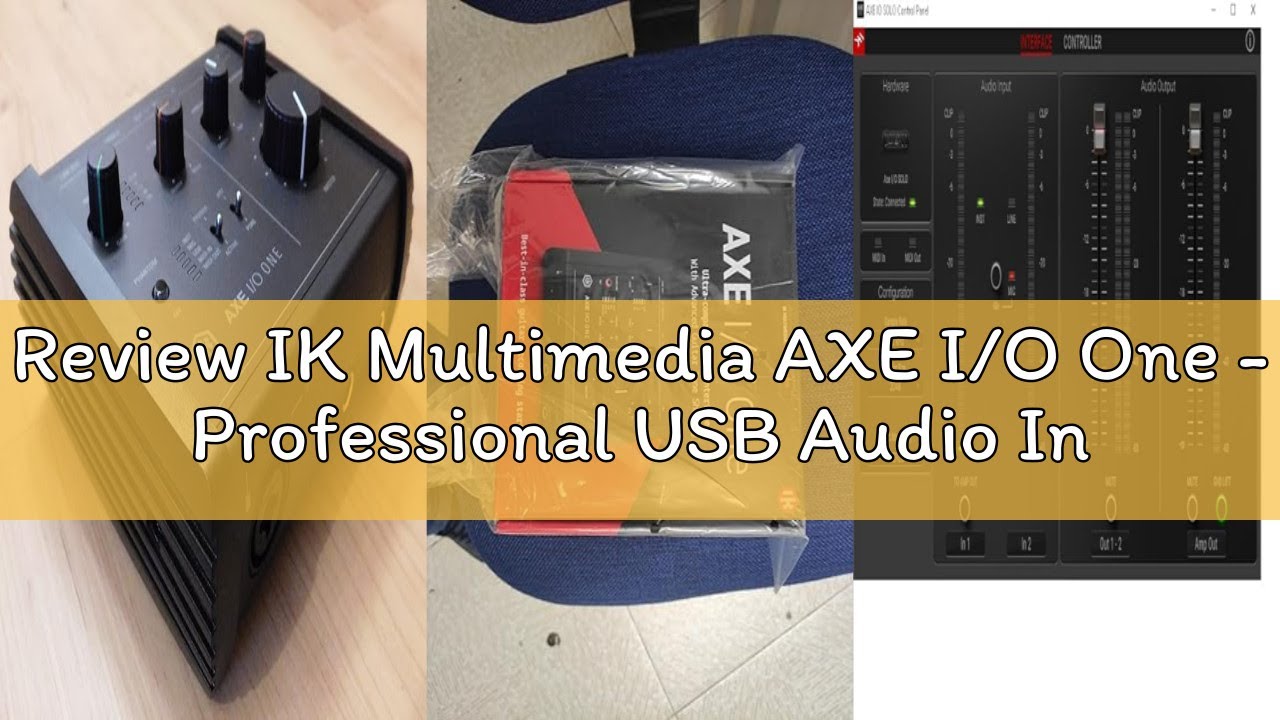 Review IK Multimedia AXE I/O One - Professional USB Audio Interface with Z-TONE advanced guitar tone
