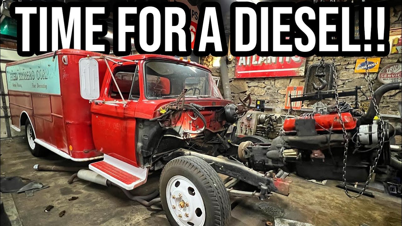 We Are FINALLY Swapping A Turbo Diesel Into Our 1965 Ford F600
