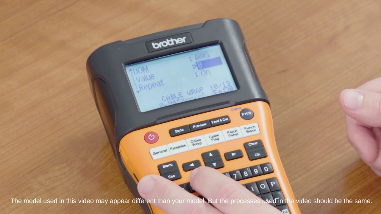 How to Use the Cable Wrap Feature on Brother Professional Industrial Labellers