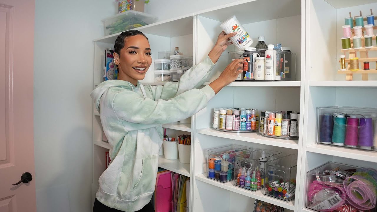 HUGE Craft Closet Makeover and Organization