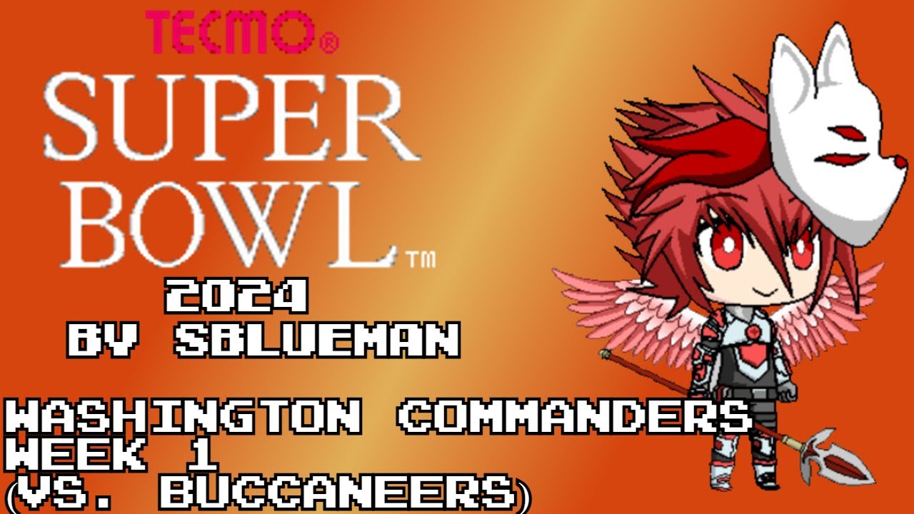 Tecmo Super Bowl 2024 (NES)(SBlueman) - Washington Commanders - Week 1