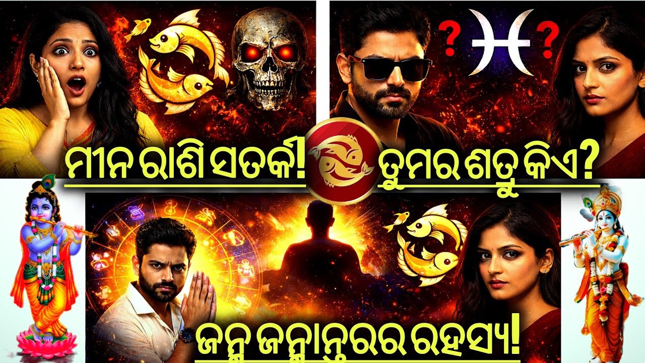 “ମୀନ ରାଶି ତୁମ ସହିତଜନ୍ମଜନ୍ମାନ୍ତରରଶତ୍ରୁମାନଙ୍କରତାଲିକା ବନିଯାଇଛି | Meena Rashifala 2026 ♓ Meena Horoscope