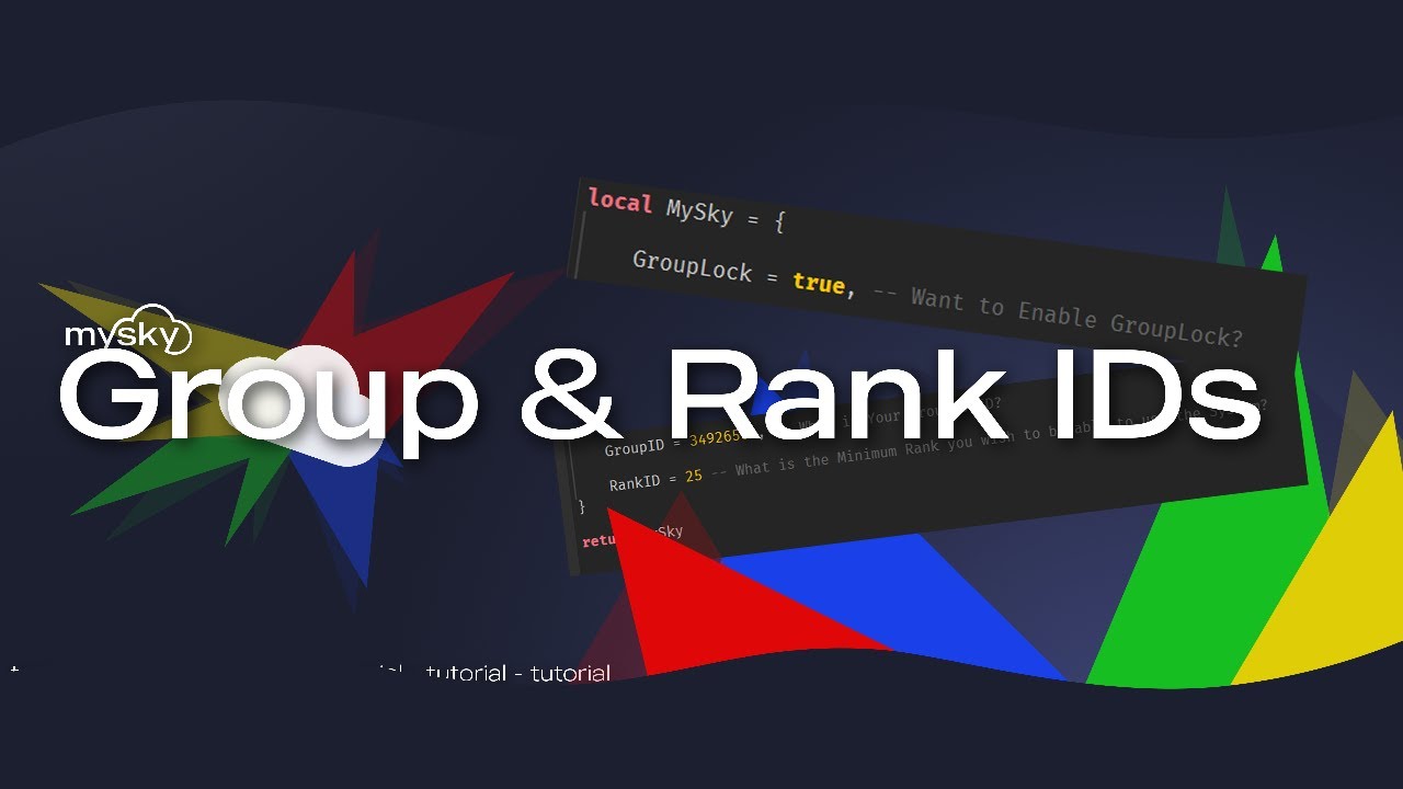Finding Group & Rank IDs | MySky Roblox