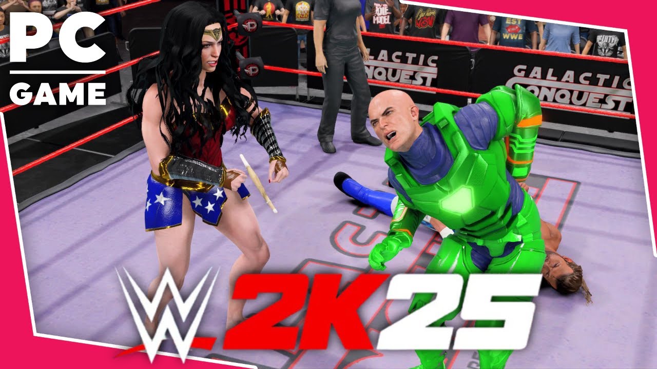 DC Meets AEW In WWE 2K25: Wonder Woman & Omega vs Luthor & Mercedes