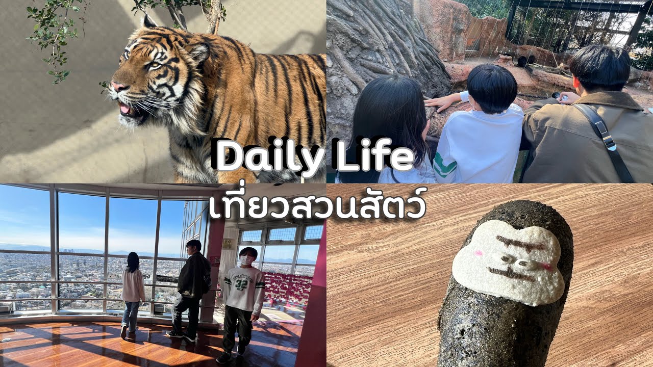 ชีวิตในญี่ปุ่นปี5•24 อากาศไม่หนาวแล้ว เที่ยวสวนสัตว์Higashiyama ความสุขอยู่รอบตัวเรา ใช้ชีวิตกันไป