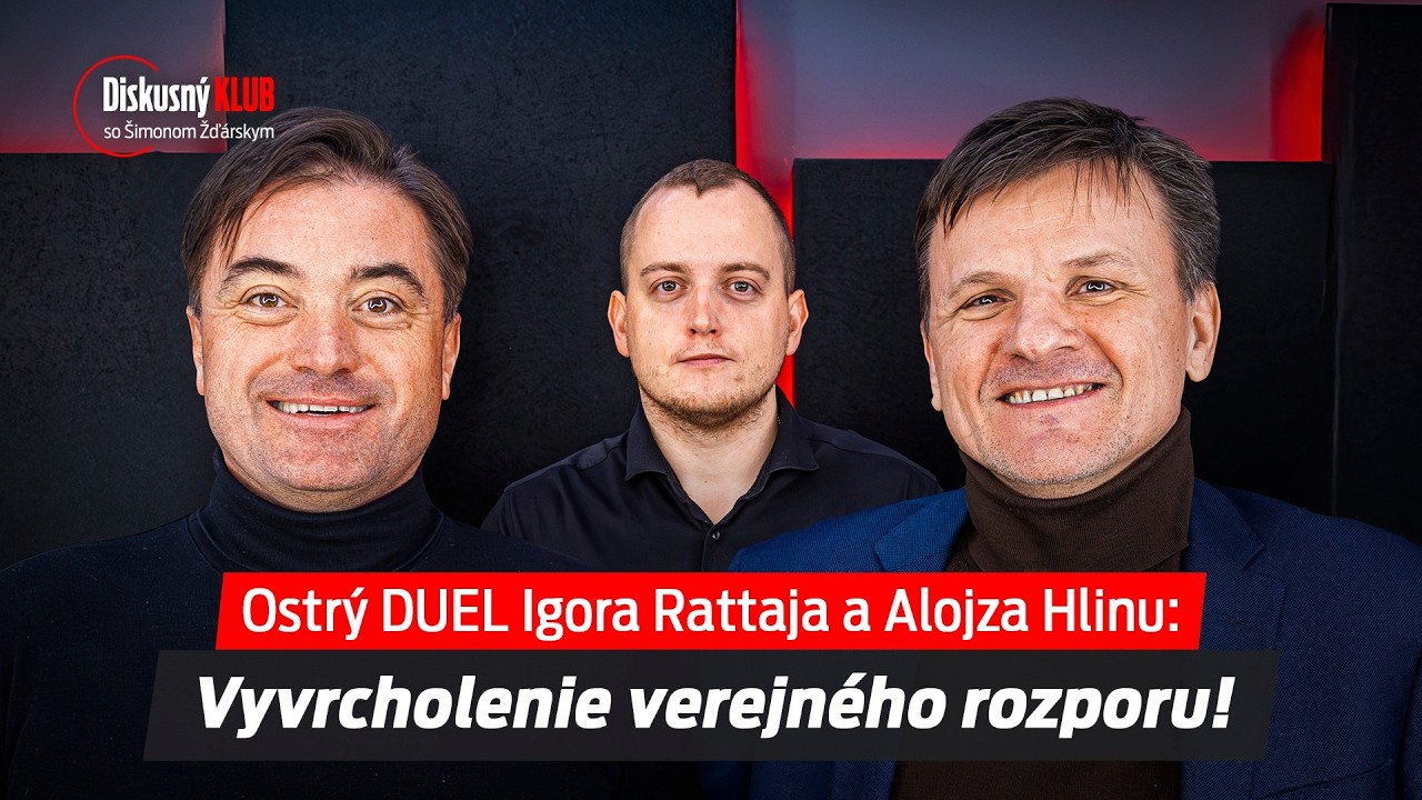 To musíte vidieť! Ostrý DUEL Igora Rattaja a Alojza Hlinu: Vyvrcholenie verejného rozporu!