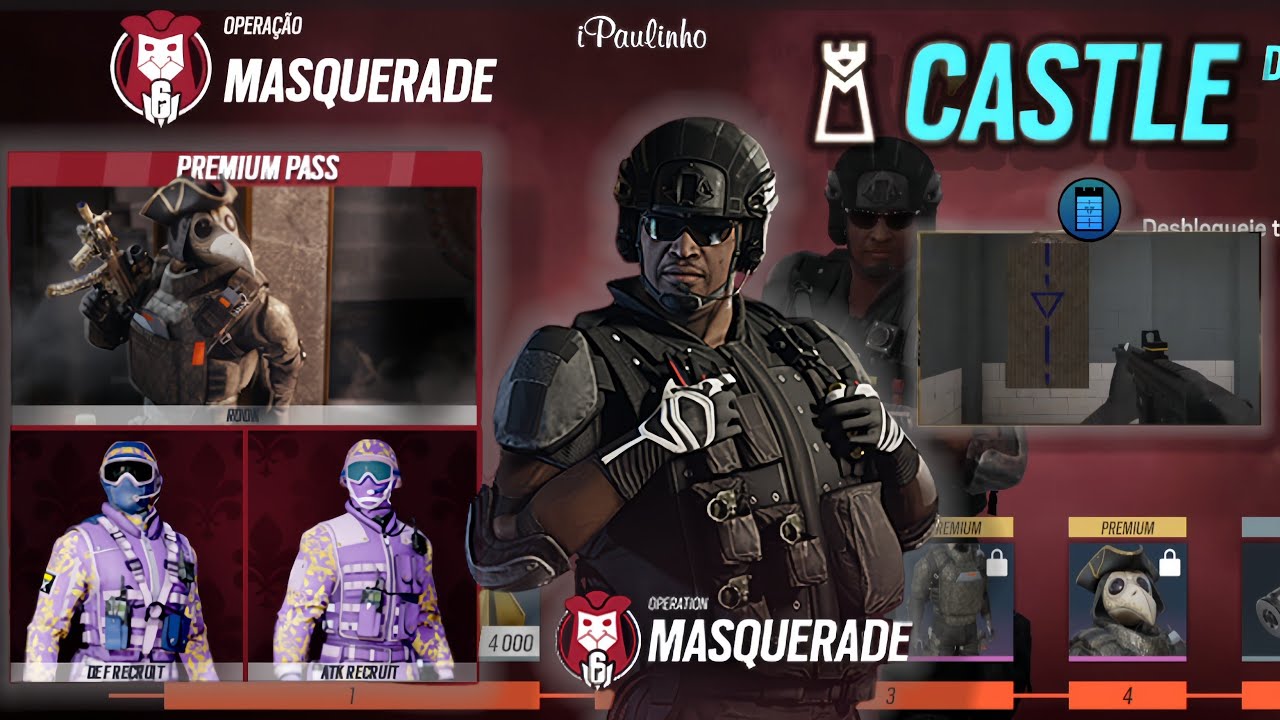 DESBLOQUEANDO O CASTLE NO PASSE DE BATALHA - RAINBOW SIX MOBILE