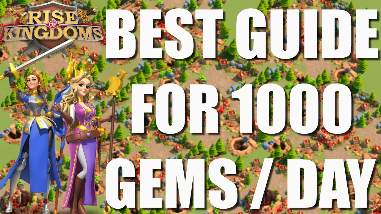 Best Guide for Gems farming - i got 1700 gems in 4h 30m - how to get more gems in Rise of Kingdoms