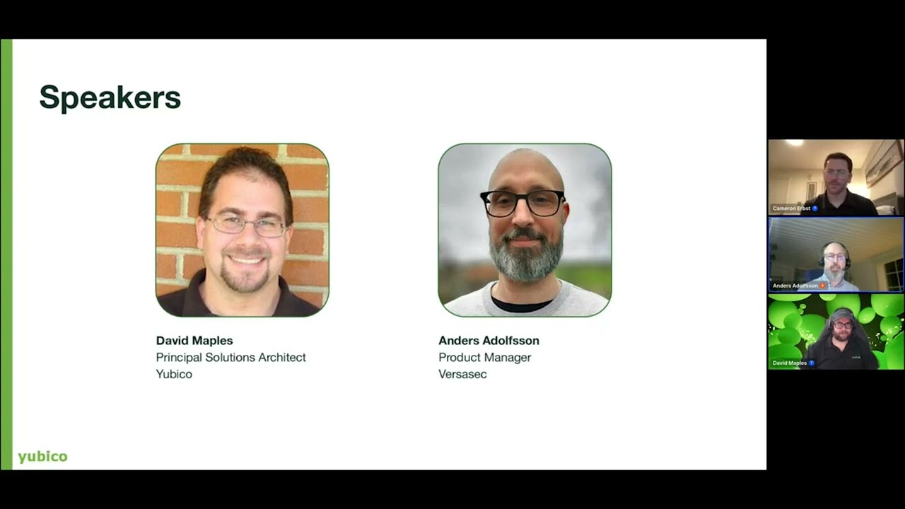 Who is @Yubico  and Who is @Versasec ?