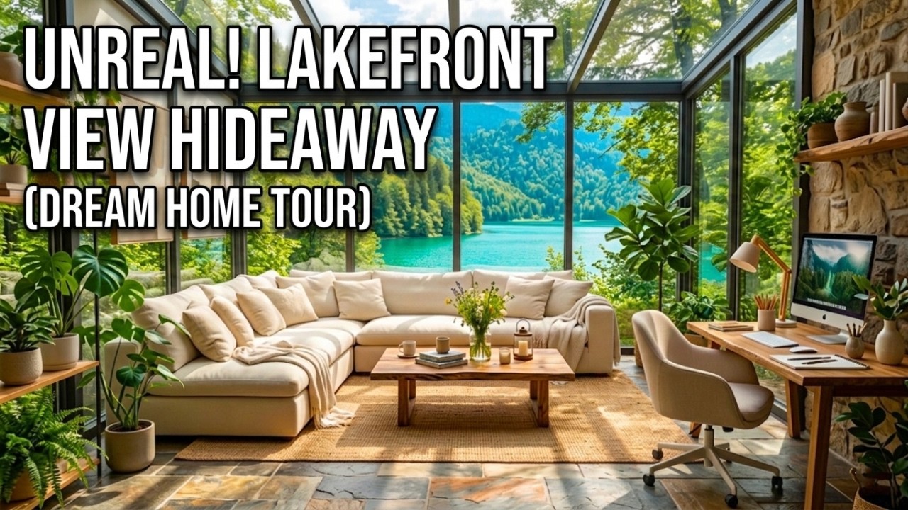 Cozy Glass House with Stunning Lake & Forest View | Relaxing Nature Escape 🌿🏡
