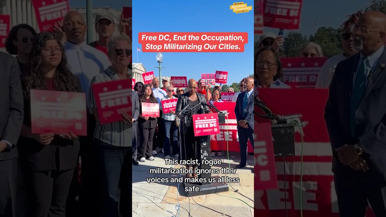 Free DC, End the Occupation, Stop Militarizing Our Cities.