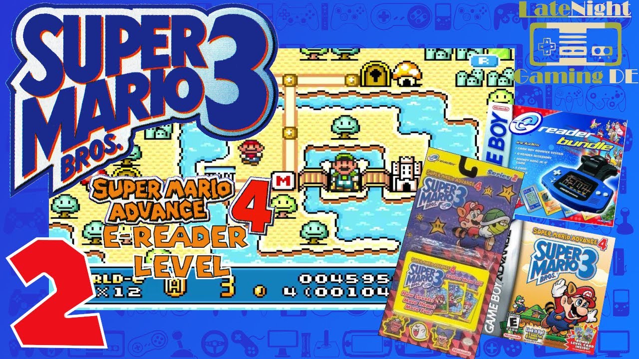 Let's Play: Super Mario Advance 4: Super Mario Bros. 3: E-Reader Level Part 2 (german)