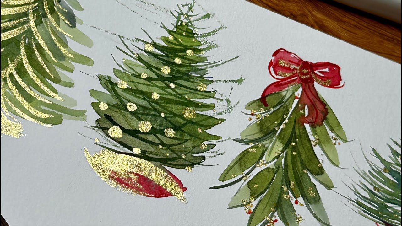 Let's paint Christmas cards