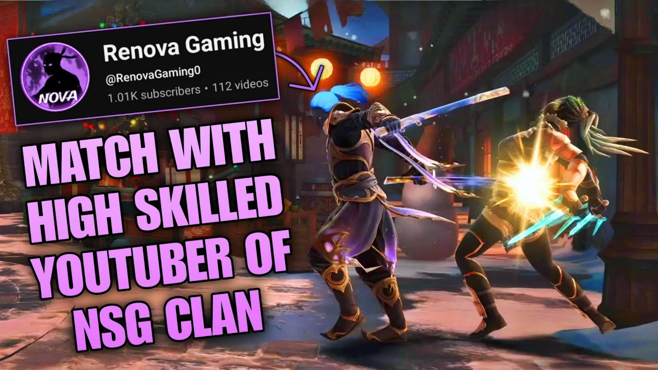 Some Intense Battles with Renova Gaming 😈✨ | Pro NSG Clan Youtuber 😱🔥 | Shadow Fight 4 Arena