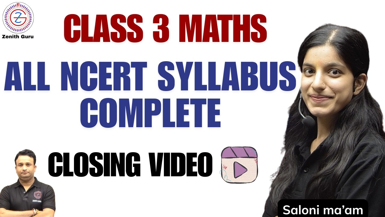Class 3 Syllabus complete video for NCERT Maths | By Saloni ma'am #salonimam