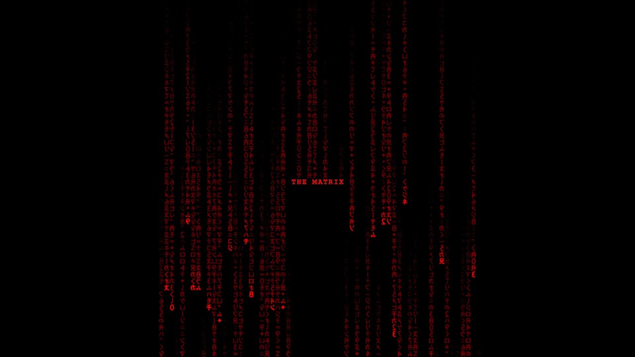 The Matrix Falling Code (Special Red Edition!) - Full Sequence 1920 x 1080 HD