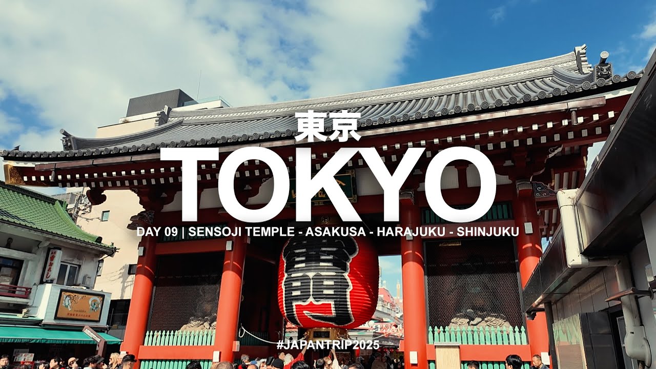 Tokyo | Jalan ke Sensoji Temple Asakusa yang Super Rame & Iconic 🇯🇵, lanjut ke Harajuku & Shinjuku