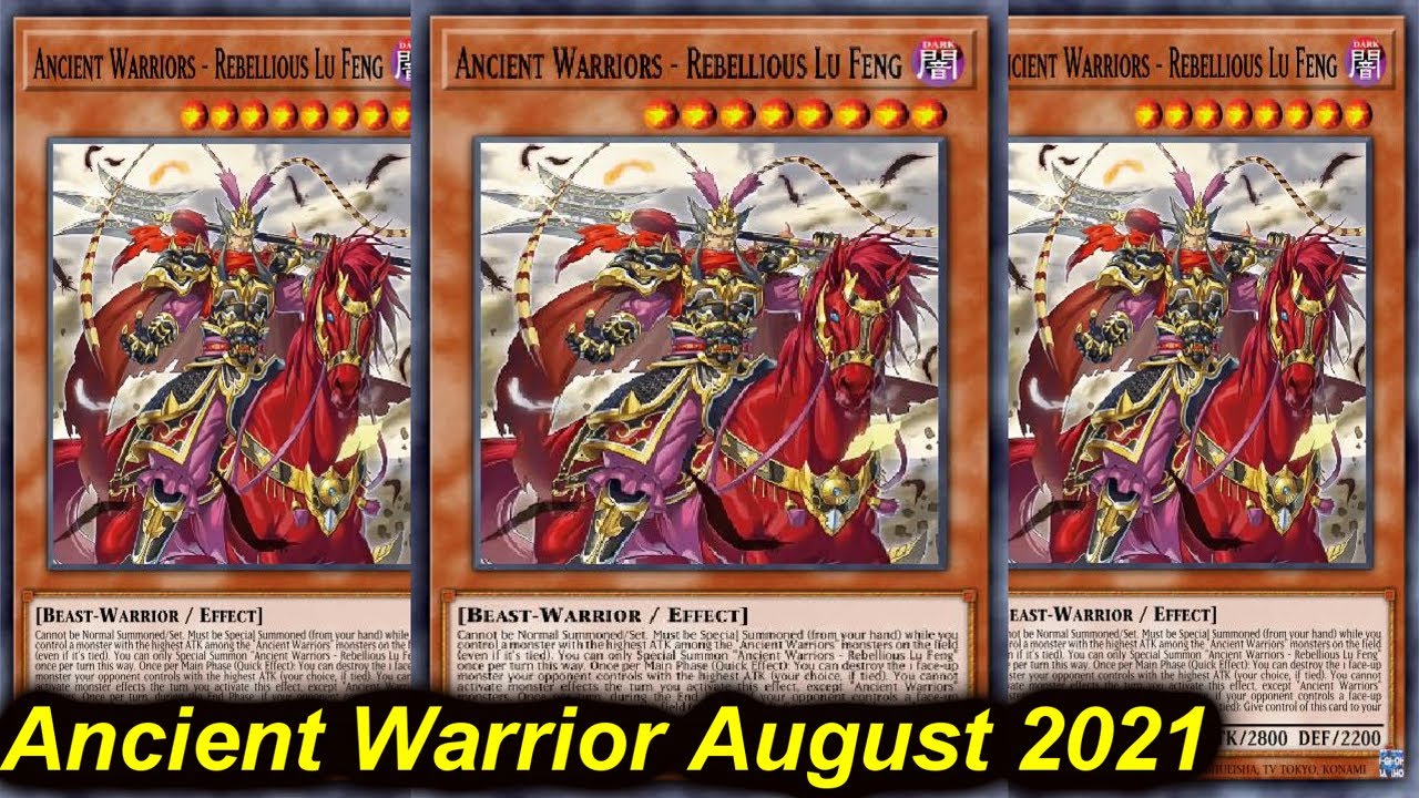 【YGOPRO】ANCIENT WARRIOR DECK AUGUST 2021