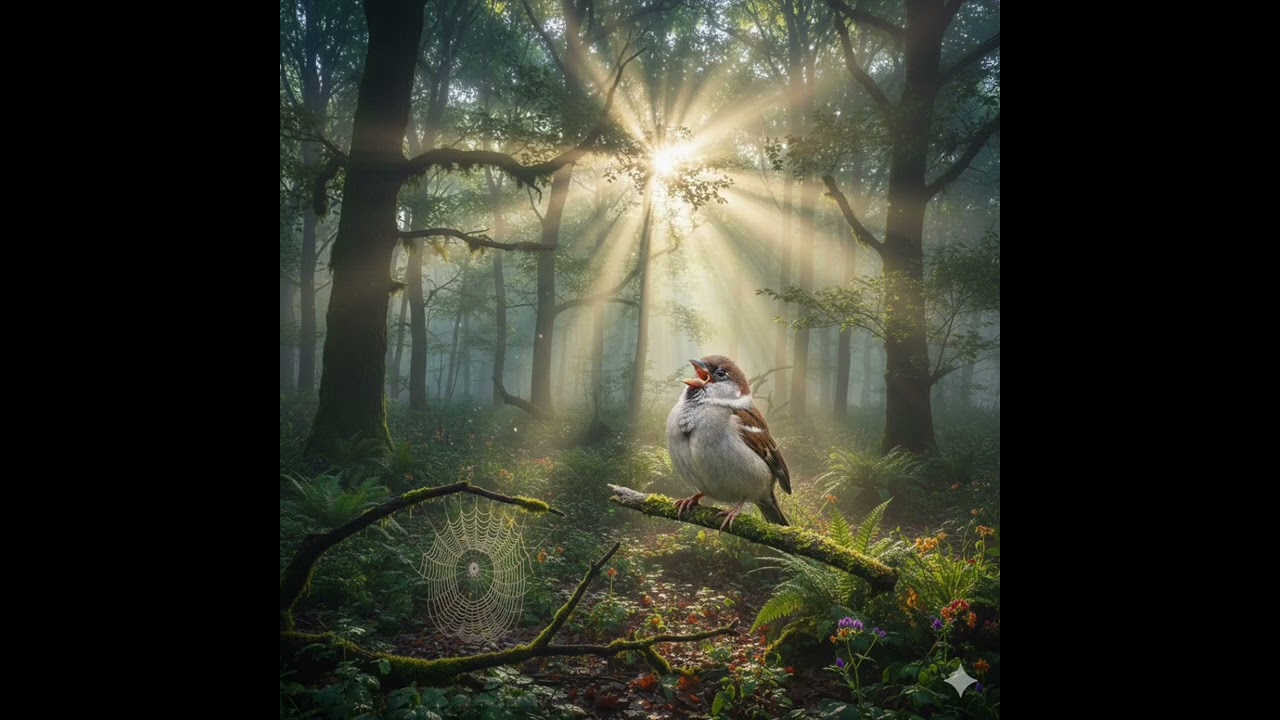 ASMR Forest Morning 2 Hours - Sparrows & Nature Sounds for Deep Sleep, Meditation & Stress Relief