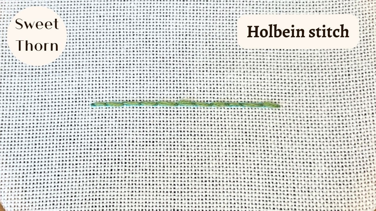 Holbein or Double Running Stitch