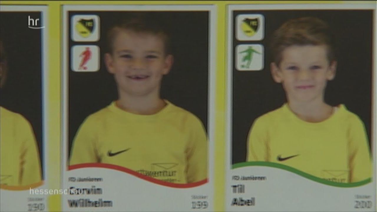 Der FC Gro&szlig;en-Buseck als Panini-Bilder