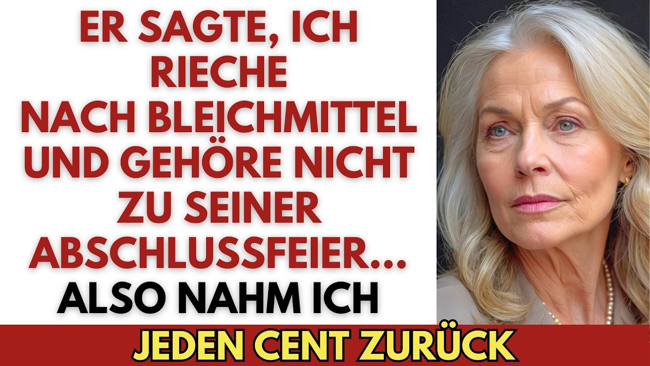 Mein Sohn nannte mich bei seiner Abschlussfeier eine Schande—Also nahm ich jeden Dollar zurück