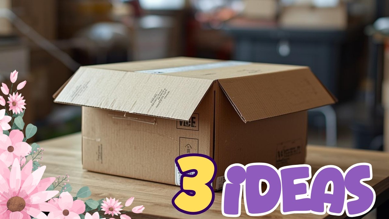 3 поделки из картонных коробок, которые не только полезны, но и красивы.