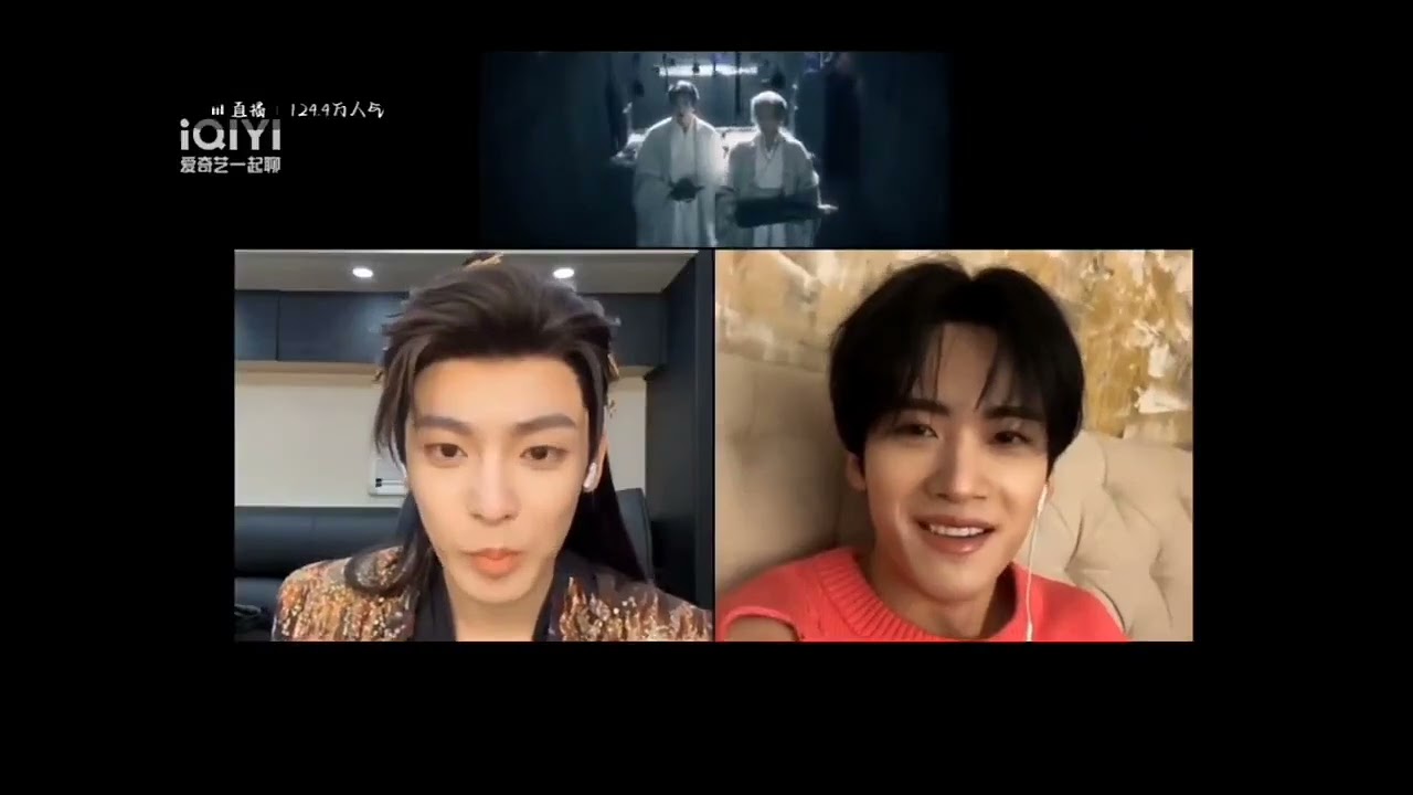 Yanan nyari sinyal 🤣💔 Nobar 'Fangs Of Fortune' Yanan & Hou Minghao live iQIYI chinese app 07.11.2024