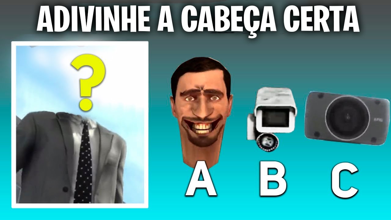 ADIVINHE A CABEÇA CERTA | Skibidi Toilet Meme, CAMERAMAN ( Episódios 1-38 )