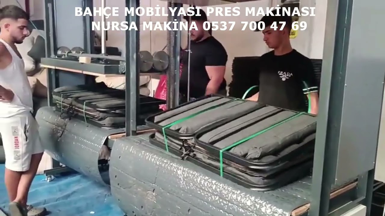 BAHÇE (GARDEN) MOBİLYASI PRES,  AMBALAJ, PAKETLEME MAKİNASI (NURSA MAKİNA 0537 700 47 69)