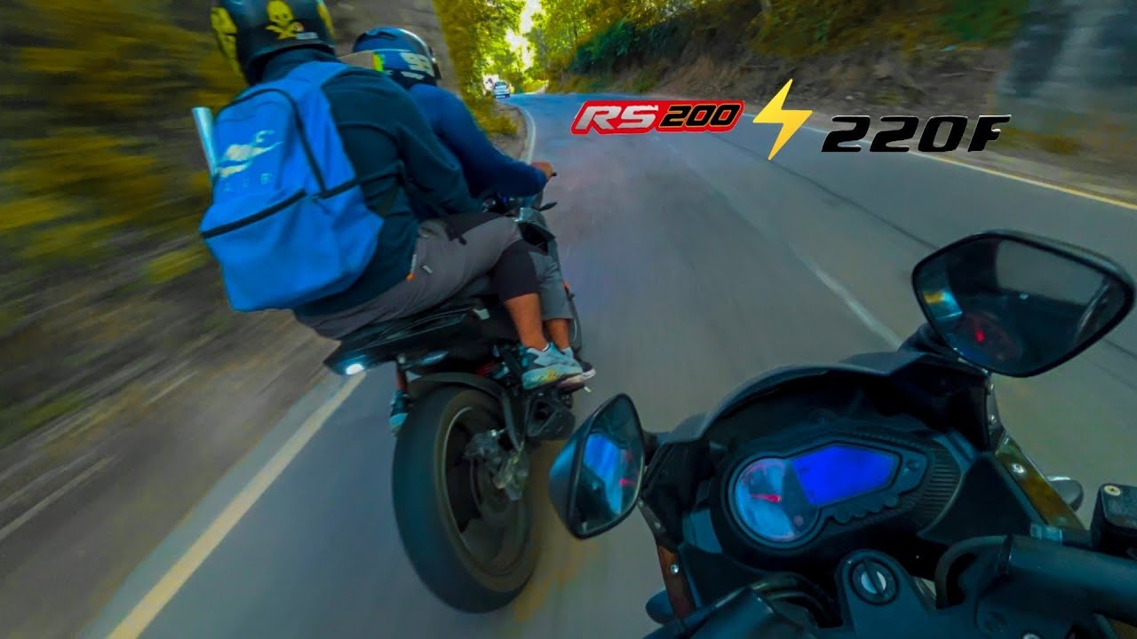 Street Race💥/ PULSAR220🔥⚡️RS200💥 / BULLET CRASH HO GYE 🙁 ! #pulsar220 #rs200