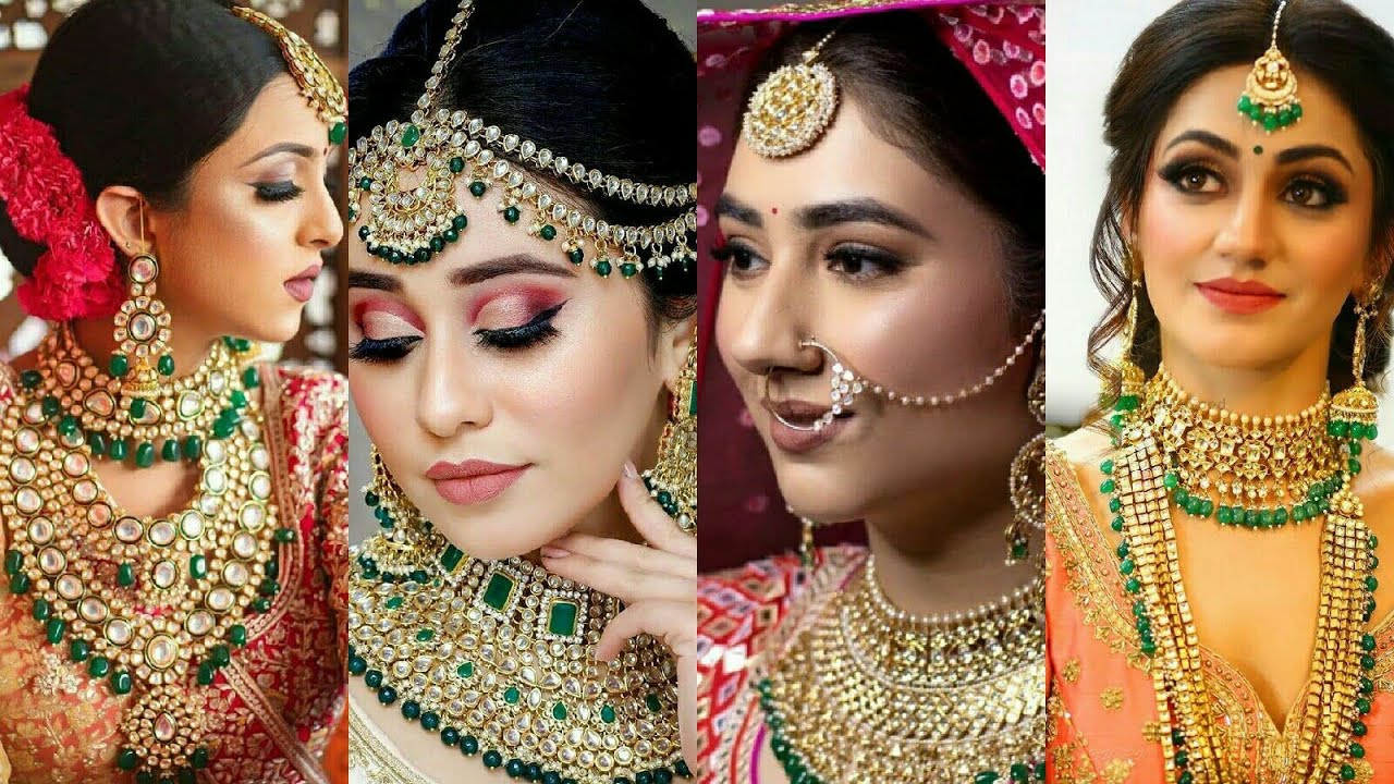 Green Bridal jewellery Set - Green colour Jewellery set Ideas for Wedding