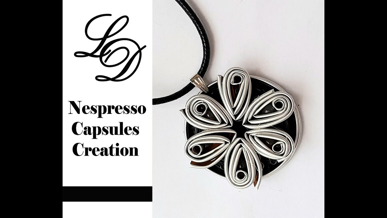 How to Recycle Nespresso Capsules- Easy DIY Craft Coffee Pod Pendant- Recycling Jewelry- Zero Waste
