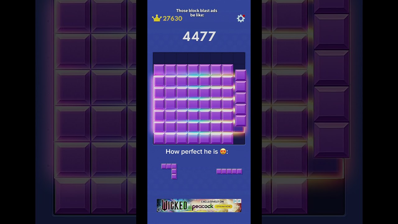 Literally every block blast ad #blockblast #capcut
