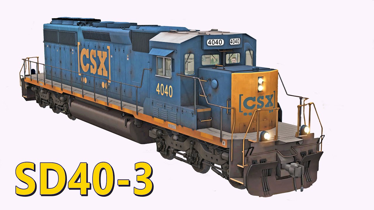 Modified Locomotive 💯 | CSX SD40-3