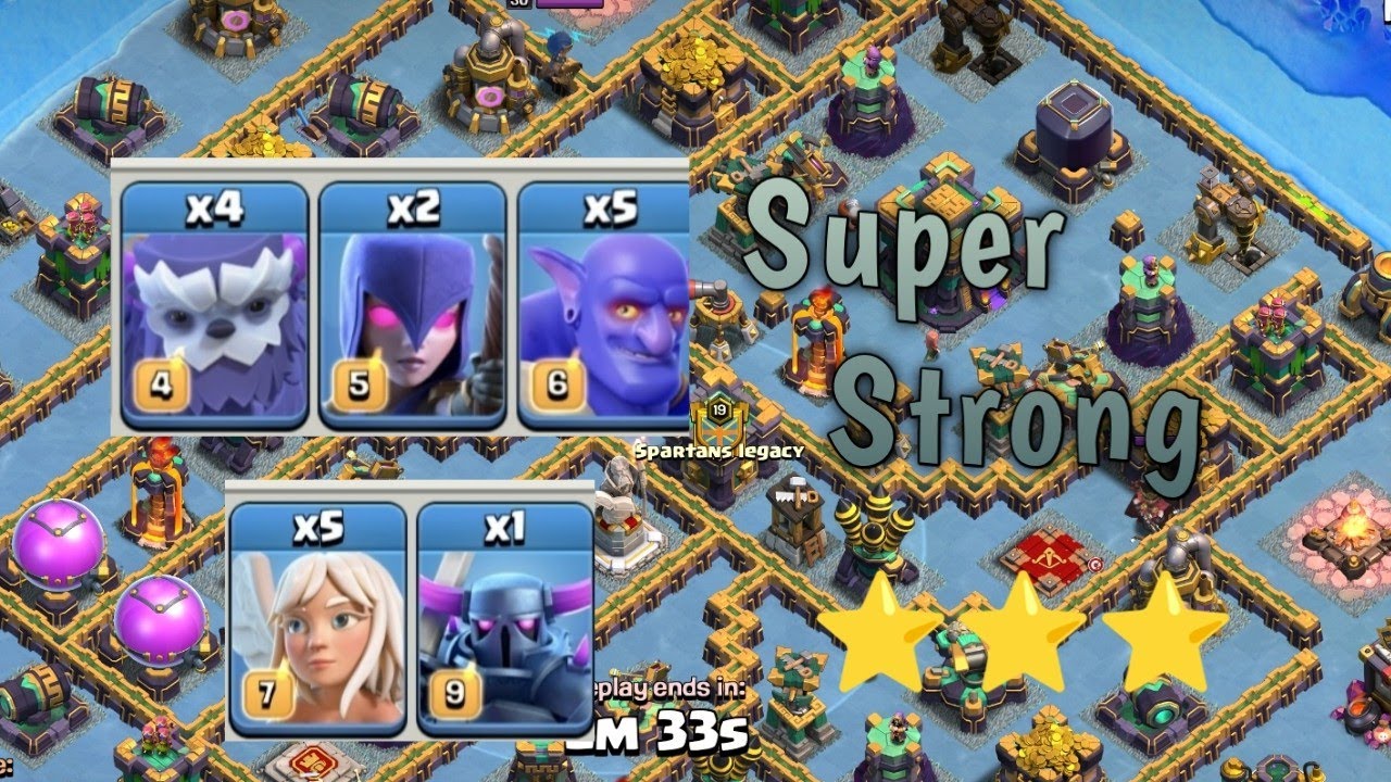 TH14 Super Strong Yeti Bowler Pekka Witch Attack Strategy | COC QC Live Attacks| Clash Of Clans