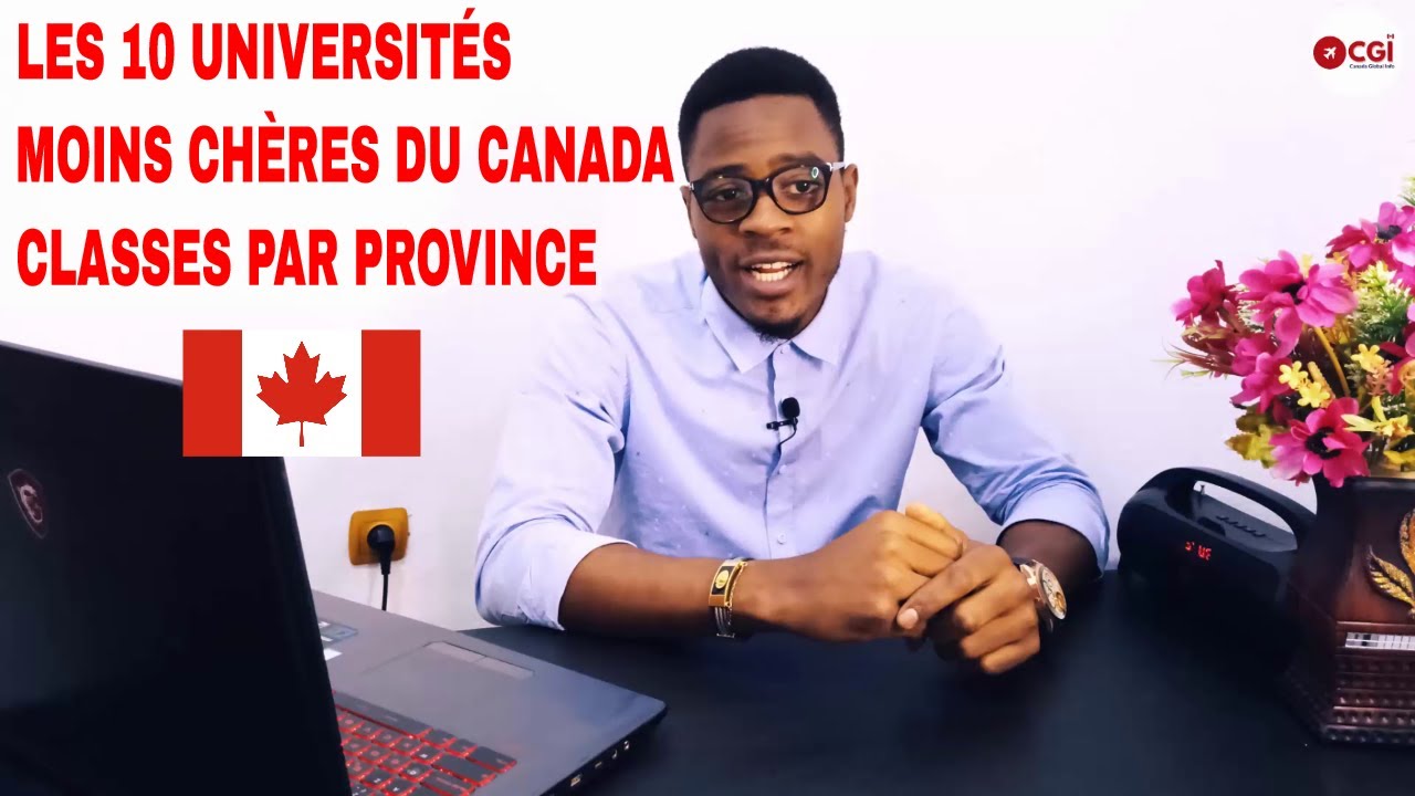 les universités moins chers au canada selon les provinces.